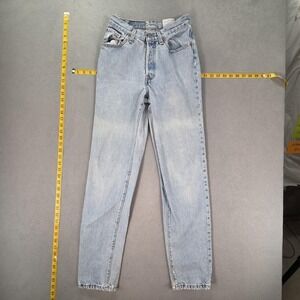 Vintage Levis 501 Jeans Juniors 7 Medium Light Wash Tapered USA 90s Fits 23x30